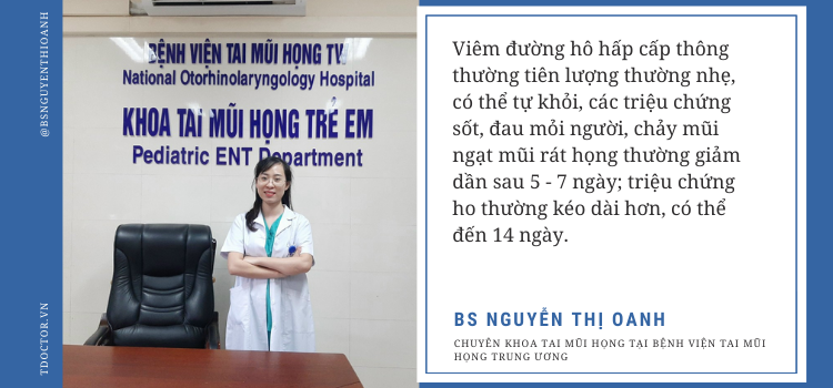 VIÊM ĐƯỜNG HÔ HẤP TRÊN CẤP|BS NGUYỄN THỊ OANH